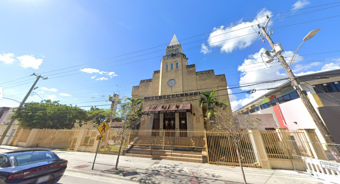 The historic St. John Institutional Missionary Baptist Church in Miami, Fla.