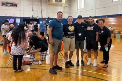 Vox Church and the Springfield, Massachusetts Boys & Girls Club host a back-to-school giveaway event where more than 1,000 pairs of sneakers and school supplies were distributed to hundreds of children from low-income families.