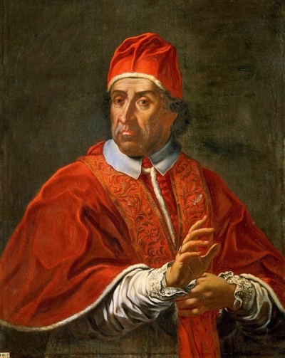 Giovanni Francesco Albani (1649-1721), an Italian nobleman who served as pope under the name Clement XI and was also ruler of the Papal States from 1700 until his death. 