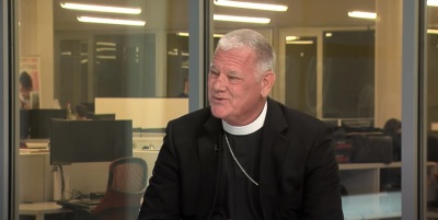 The Rt. Rev. Edward Konieczny, former bishop of the Episcopal Diocese of Oklahoma, being interviewed by The Oklahoman in December 2018. 