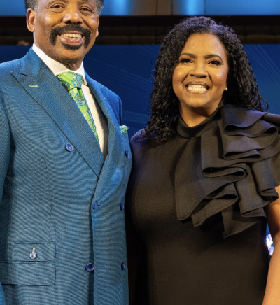 Pastor Tony Evans and his fiancee Carla Crummie, Sept 10, 2023.