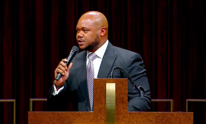 Rev. Ralph West II, is the son of Rev. Ralph West, founder and senior pastor of The Church Without Walls in Houston, Texas. | Screenshot/The Church Without Walls