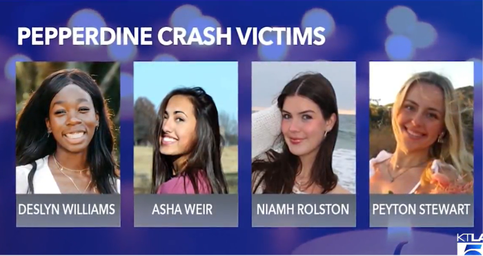The Pepperdine crash victims.