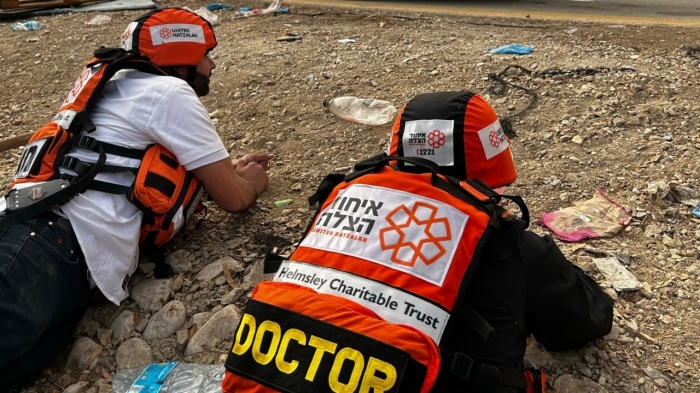 Volunteers with United Hatzalah of Israel, whose president told The Christian Post had dispatched 1,700 volunteers to southern Israel by the late morning on Oct. 7, 2023.