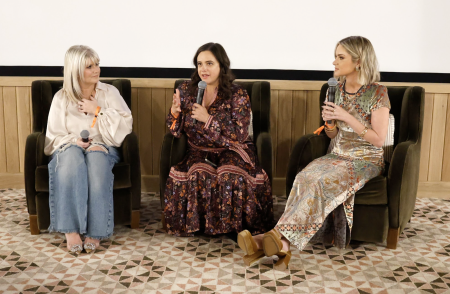 Natalie Grant, Hunter Premo and Jessica Turner host a screening of "All the Light We Cannot See" at Soho House in Nashville, Tennessee, on October 23, 2023. 