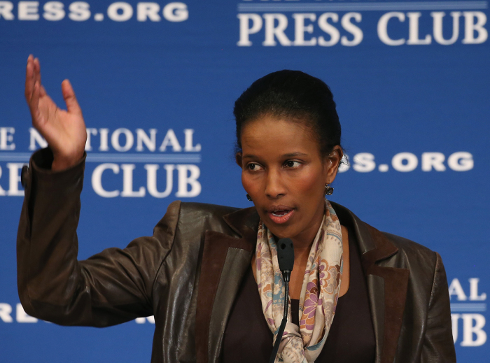 Activist and author Ayaan Hirsi Ali . 
