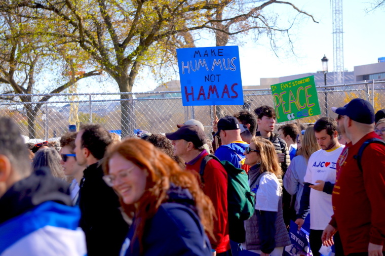 Thousands of demonstrators gathered for the Americans March for Israel event in support of Israel and in support of the effort to free the hostages and combat antisemitism. The March took place in Washington D.C. on Nov. 14, 2023.