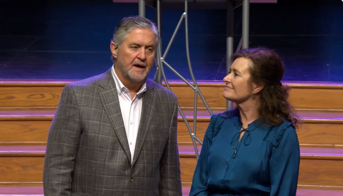 Former Southern Baptist Convention President Steven Gaines (L) and his wife Donna.