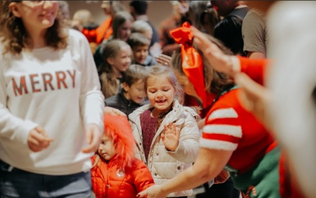 Destiny Christian Church of Rocklin, California, hosts the "Love Our City Christmas" event in 2022 for local underserved families. 