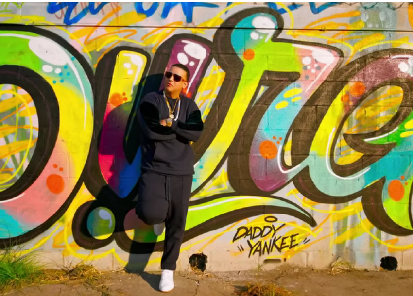 Daddy Yankee performs in the "Dura" music video in January 2018. 