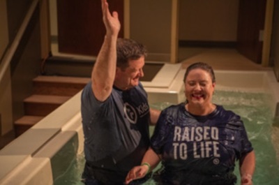 A mass baptism service held at Upstate Church of South Carolina on Sunday, Dec. 3, 2023. 