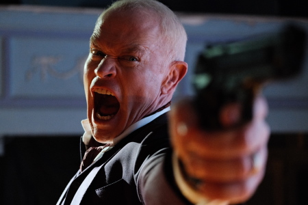 Neal McDonough plays the mysterious figure of The Benefactor in "The Shift."