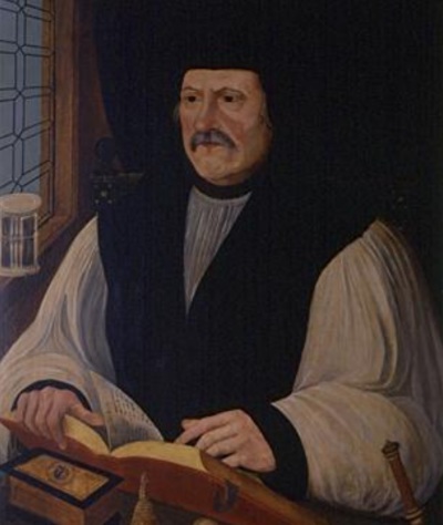 Matthew Parker (1504-1575), the former Archbishop of Canterbury and chaplain to Anne Boleyn. 
