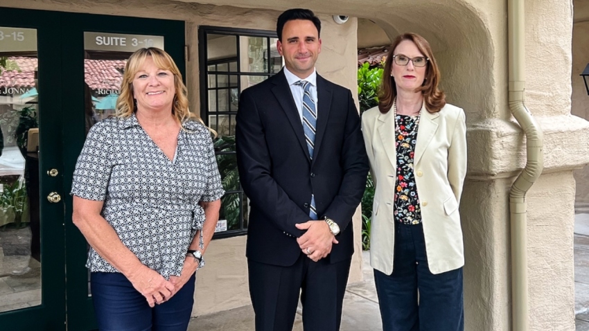 Attorney Paul Jonna (center) is seeking civil contempt sanctions on behalf of clients Lori Ann West (L) and Elizabeth Mirabelli (R), who claimed they were effectively kept from returning to work in violation of a court order.