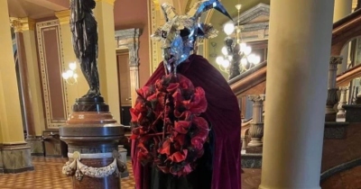 A satanic exhibit in the Iowa State Capitol has caused a stir among Republican state lawmakers, who are debating the legality of allowing such displays on state property.