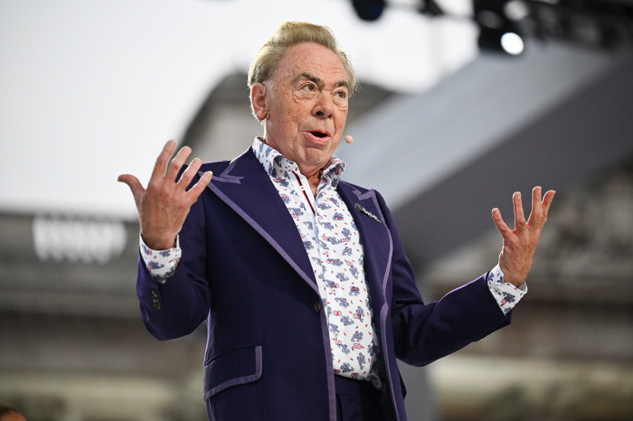 Andrew Lloyd Webber onstage during the Platinum Party at the Palace in front of Buckingham Palace on June 04, 2022, in London, England. The Platinum Jubilee of Elizabeth II is being celebrated from June 2 to June 5, 2022, in the U.K. and Commonwealth to mark the 70th anniversary of the accession of Queen Elizabeth II on 6 February 1952. 