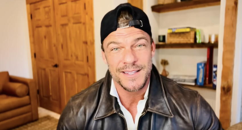 "Reacher" star Alan Ritchson speaks in a Jan. 6, 2024 video.