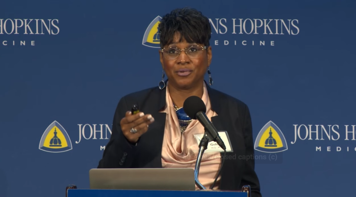 Dr. Sherita Hill Golden, the chief diversity officer at Johns Hopkins Medicine (JHM) Office of Diversity, Inclusion and Health Equity, in a 2016 video.