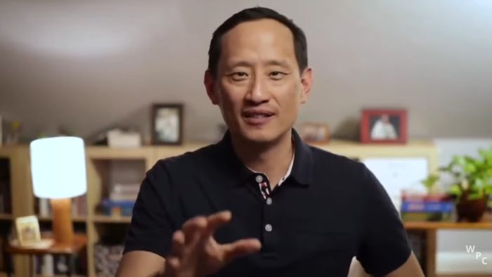 Curtis Chang speaks in a 2021 video from the 'Christians and the Vaccine' initiative by Redeeming Babel. 