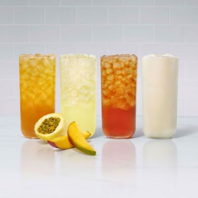 Mango Passion tropical flavor drinks