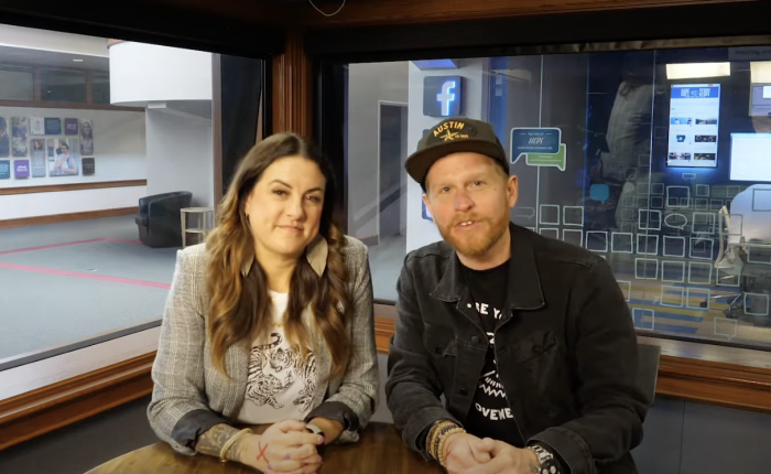 Aaron and Jamie Ivey appear in a YouTube video titled 'Modeling a Pastor's Marriage with Aaron and Jamie Ivey'