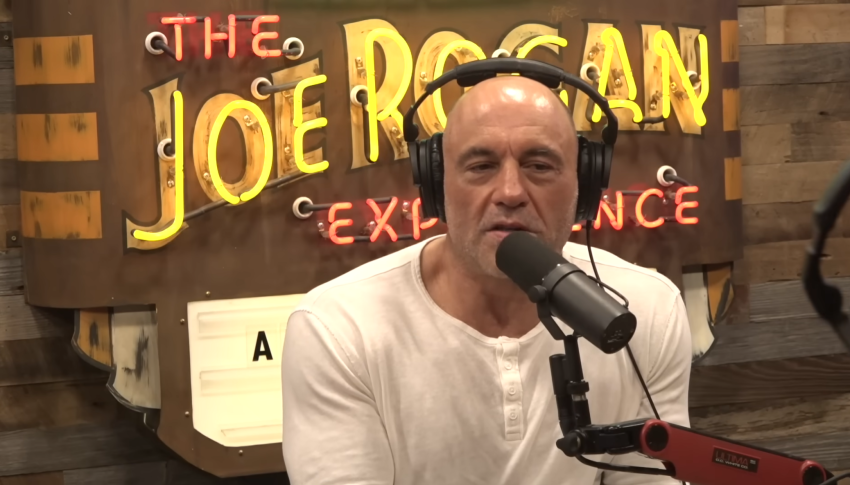 Podcaster and comedian Joe Rogan interviews fellow comedian Katt Williams on his show, "The Joe Rogan Experience."