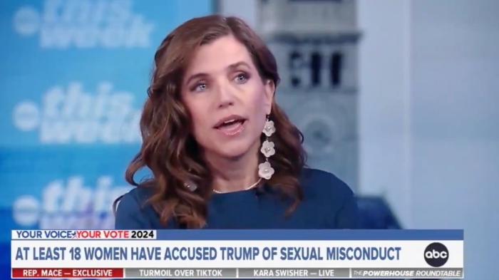 Rep. Nancy Mace, R-S.C., tore into ABC News host George Stephanopoulos for questioning her Sunday over support for former President Donald Trump.