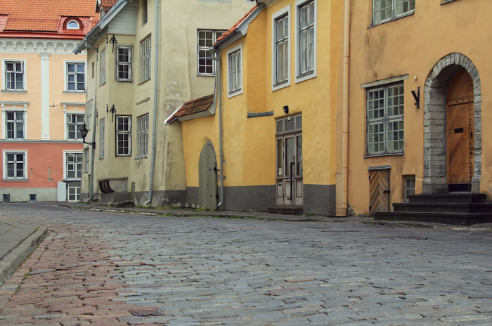 The streets of Tallinn, Estonia.