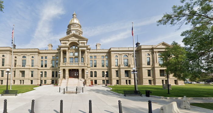 The Wyoming State Capitol Building in Cheyenne, Wyoming.