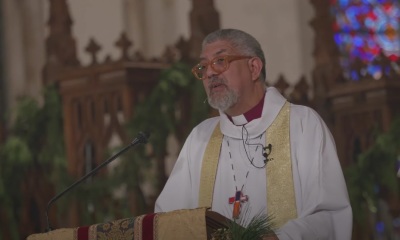 Bishop Robert Wright of the Episcopal Diocese of Atlanta preaching a sermon on Christmas 2023. 