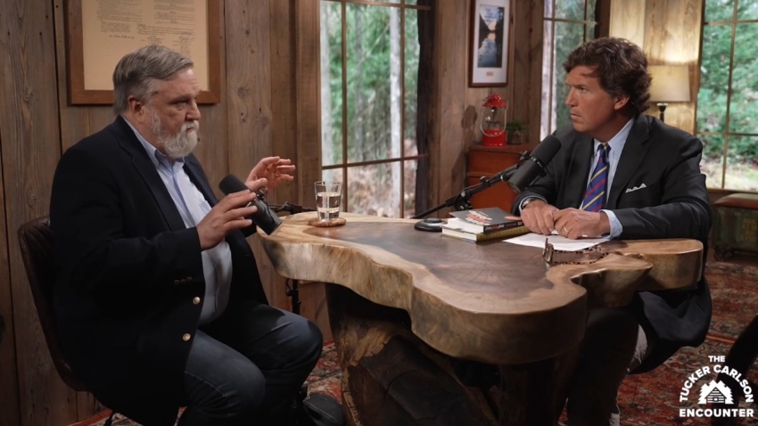 Pastor Doug Wilson of Christ Church in Moscow, Idaho, spoke about Christian nationalism, the satanic ambitions of America's 