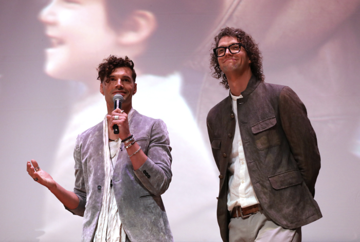 Joel and Luke Smallbone of For King and Country appear at the premiere of 'Unsung Hero' in Nashville, Tennessee.