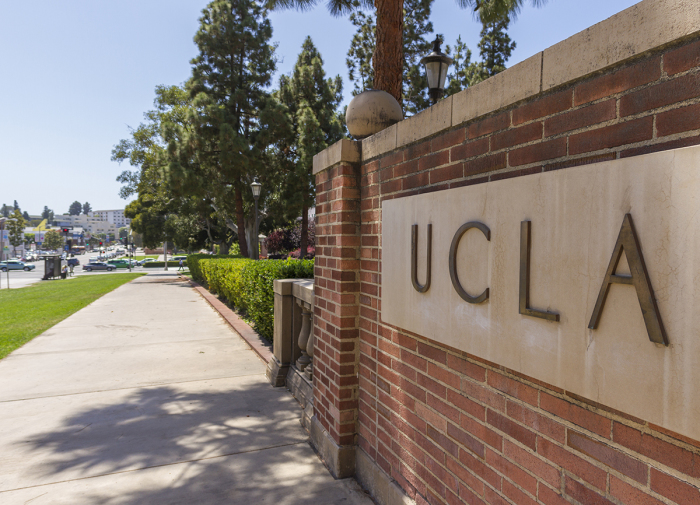 The University of California, Los Angeles (UCLA) is located in the Westwood neighborhood of Los Angeles, California. 