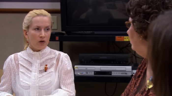 Angela Kinsey plays Angela Martin in the popular NBC series 'The Office.' 