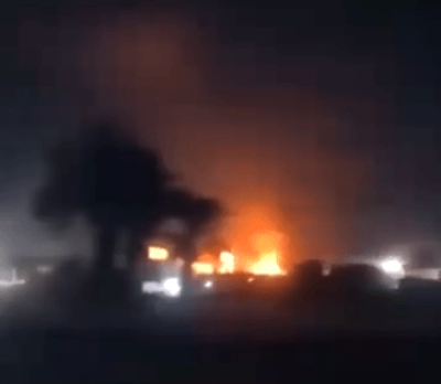 Homes torched in Al-Fawakher village, Samalut, Egypt, on April 23, 2024. 