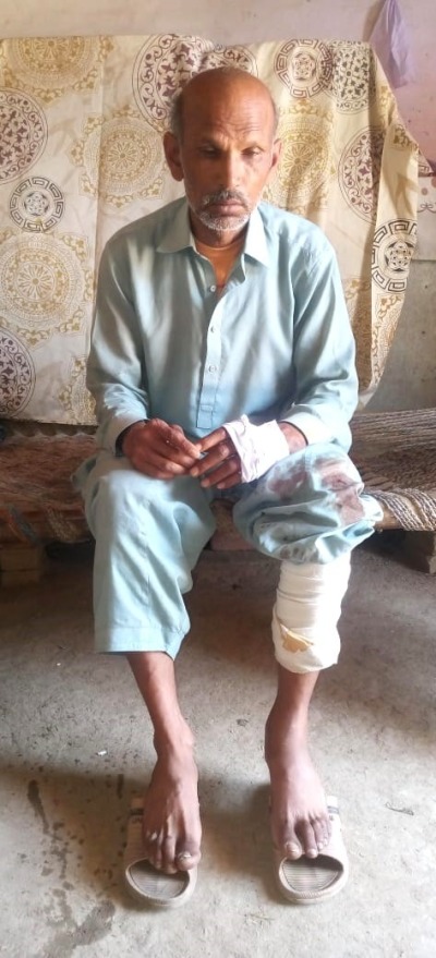 Muslims attacked Ashraf Yousaf and his land in Toba Tek Singh District, Punjab Province, Pakistan, on April 16, 2024. 