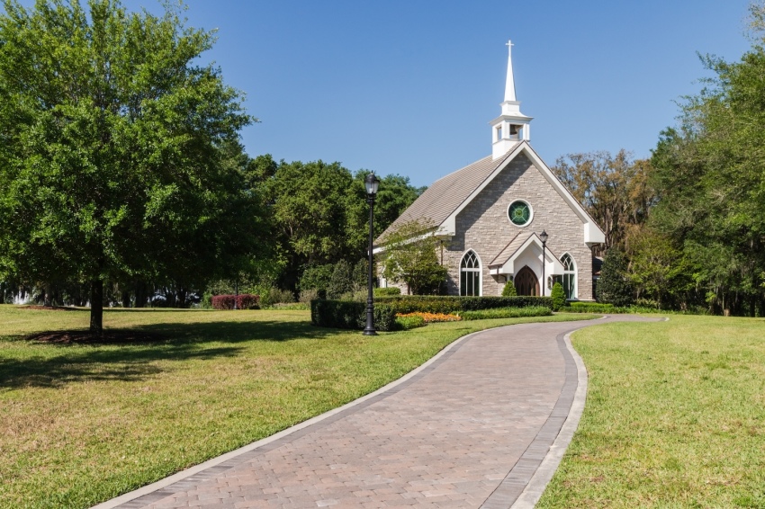 The chapel on the grounds of the World Equestrian Center in Ocala, Florida.