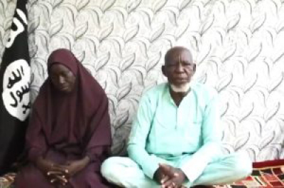 The Rev. Paul Musa and his wife seen in video released on May 5, 2024. 