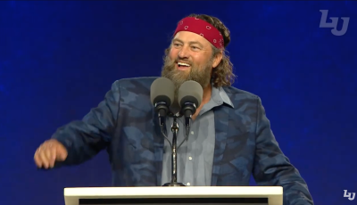 Willie Robertson at Liberty University’s 2024 Commencement Ceremony at Williams Stadium.