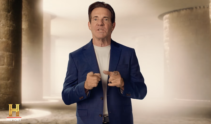 Dennis Quaid hosts the new series ' “Holy Marvels with Dennis Quaid” on The History Channel.