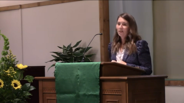 The Rev. Ashley Guthas has been hired as the first woman pastor of Maranatha Baptist Church, in Plains, Ga.