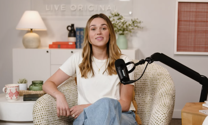 Sadie Robertson Huff speaks in a May 22, 2024 episode of her podcast discussing pornography, confession and accountability. 