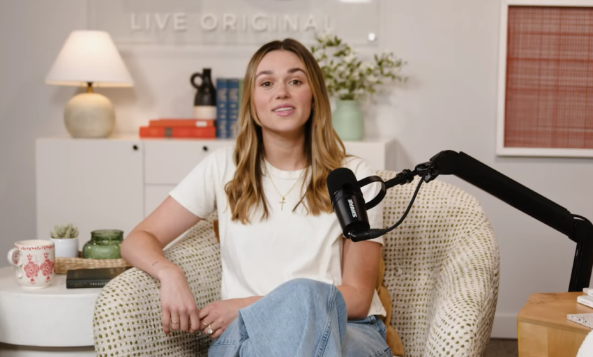 Sadie Robertson Huff speaks in a May 22, 2024 episode of her podcast discussing pornography, confession and accountability.