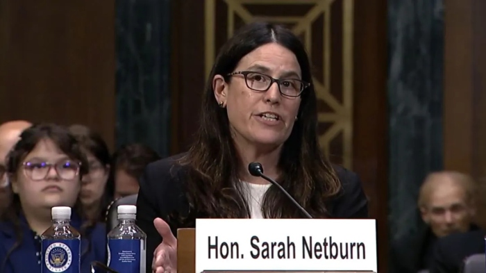 U.S. Magistrate Judge Sarah Netburn defended her Aug. 3, 2022, recommendation that a male serial rapist be housed in a women's prison during a Senate Judiciary Committee hearing on May 22, 2024.