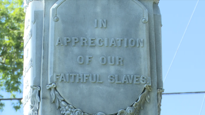 Black residents in Tyrrell County, N.C., say this courthouse monument to “Faithful Slaves” is the only one of its kind in America and it is unlawful and racially-discriminatory government speech.