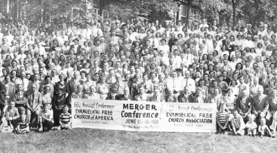 The June 1950 conference in which the Norwegian-Danish Evangelical Free Church Association and Swedish Evangelical Free Church Association officially merged to become the Evangelical Free Church of America.