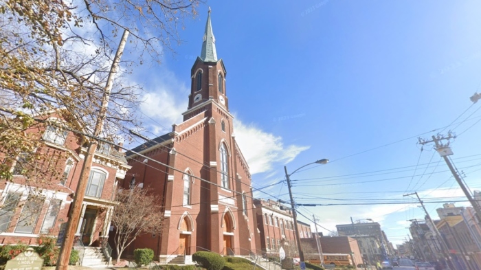 Historic St. Paul's Catholic in downtown Lexington, Kentucky, was built in 1865, according to its website.