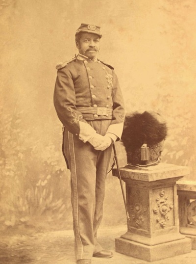 Christian Fleetwood (1840-1914), a black Union noncommissioned officer who received the Medal of Honor for his actions at the 1864 battle of New Market Heights during the American Civil War. 