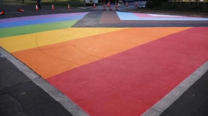 Three teenagers were arrested and charged for leaving skid marks on a pride mural in Spokane, Washington, last week, prompting Lime scooters to establish a 'no-go zone.'