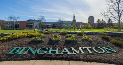 The campus of Binghamton University of New York. 